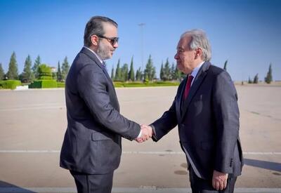 گوترش، اولین دبیرکل سازمان ملل پس از جنگ، وارد دمشق شد