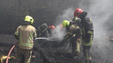 بازار تاریخی امام رضا در مشهد طعمه حریق شد
