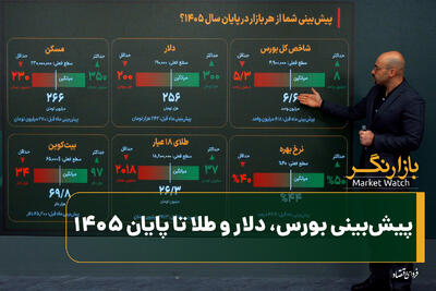  پیش‌بینی بورس، دلار و طلا تا پایان ۱۴۰۵