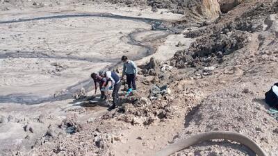نمونهبرداری محیط زیست از خاک مرکز دفن زباله البرز