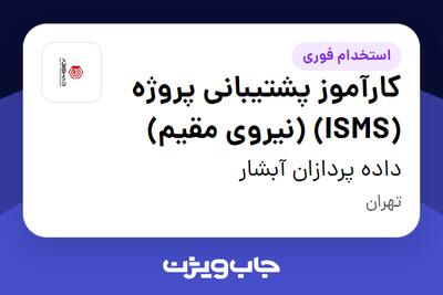  استخدام کارآموز پشتیبانی پروژه (ISMS) (نیروی مقیم) در داده پردازان آبشار