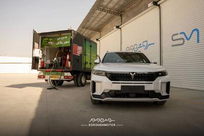 اقدام جدید سروش موتور مبنا در تحویل خودروها با سوخت و روغن استاندارد