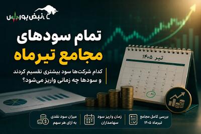 تمام سودهای مجامع تیرماه ۱۴۰۵؛ کدام شرکتها سود بیشتری تقسیم کردند و سودها چه زمانی واریز میشود؟