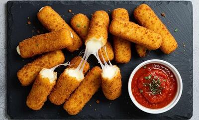  طرز تهیه پنیر کبابی سوخاری؛ ترد و کش‌دار به روش رستورانی