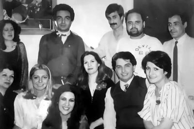  اکبر عبدی کنار گوگوش و خسرو شکیبایی در مهمانی خصوصی/عکس