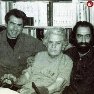  مسعود کیمیایی و فرامرز قریبیان در کنار «احمد شاملو»؛ دهه 70