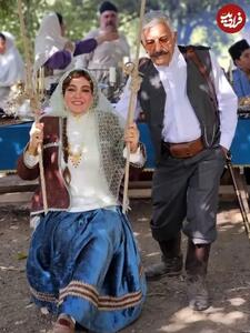 تاببازی «رزیتا غفاری و رضا کیانیان» در پشتصحنه «بامداد خمار»