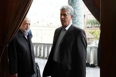  مهدی تاج و مهدی هاشمی در مراسم ختم دختر غلامعلی حدادعادل + عکس