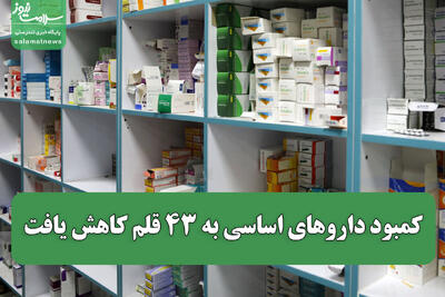کمبود داروهای اساسی به ۴۳ قلم کاهش یافت/ نبود یک برند خاص، کمبود دارو محسوب نمیشود