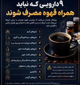  اگر این دارو‌ها را می‌خورید، قهوه ننوشید