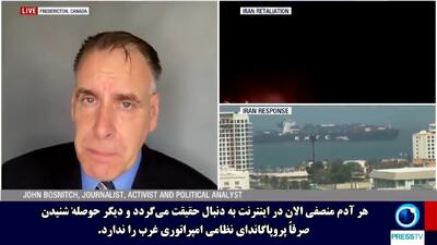 تحلیلگر سیاسی: مردم جهان دیگر حاضر نیستند به پروپاگاندای نظامی امپراتوری غرب گوش دهند + فیلم
