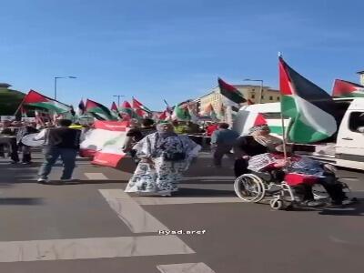  تظاهرات اعلام همبستگی با مردم غزه در آلمان