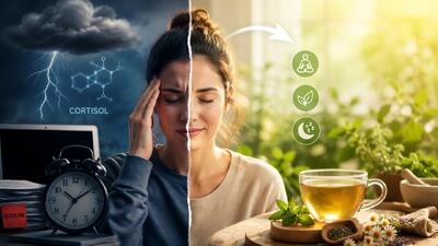 از کجا بفهمیم کورتیزول داریم؟ درمان خانگی کورتیزول بالا در زنان و مردان