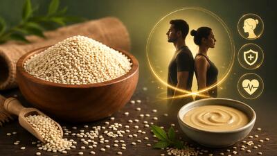 کنجد سفید برای چی خوبه؟ خواص کنجد سفید برای زنان و مردان + طریقه مصرف