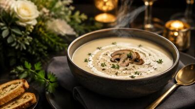 طرز تهیه سوپ خامه ای بدون شیر رستورانی و خوشمزه برای مهمانی ها