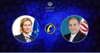 گفتوگوی وزیر امور خارجه کشورمان و مسئول سیاست خارجی اتحادیه اروپا