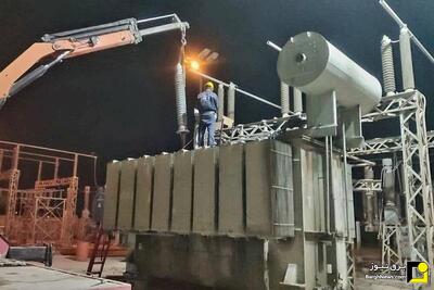 رفع آسیبدیدگی ترانسفورماتور پست برق پتروشیمی در آبادان بدون ایجاد خاموشی