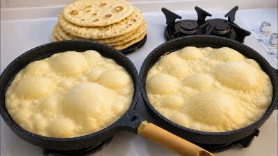  طرز تهیه نان سیب زمینی تابه ای خوشمزه و آسان