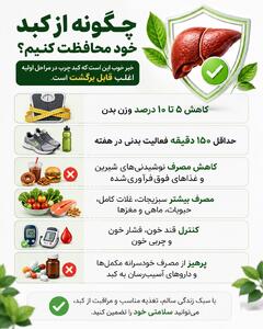  اینفوگرافی/چگونه از کبد خود محافظت کنیم؟