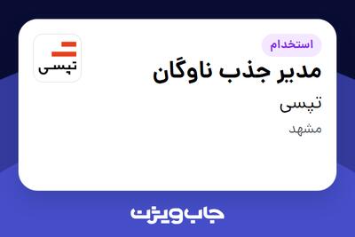  استخدام مدیر جذب ناوگان - آقا در تپسی