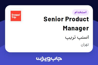  استخدام Senior Product Manager در اسنپ تریپ