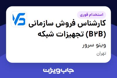 استخدام کارشناس فروش سازمانی (B2B) تجهیزات شبکه - خانم در وینو سرور