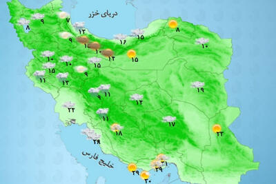  وضعیت آب و هوا امروز یکشنبه 4 مرداد 1405 + وضعیت استانها