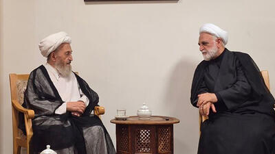  دیدار رئیس قوه قضاییه با آیت‌الله سبحانی و آیت الله نوری همدانی در سفر به قم