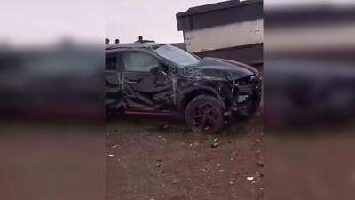  تصادف شاخ به شاخ فونیکس با وانت پیکان در دهلران