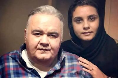  ببینید| اشک‌های دختر اکبر عبدی در مراسم تشییع پدرش