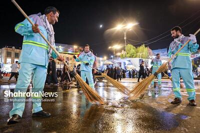 حجت الاسلام ماندگاری: مدیریت شهری مشهد جانانه پای کار اربعین ایستاده است + فیلم