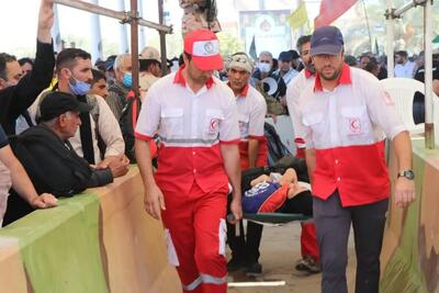  تیم ۴۰ نفره هلال‌احمر هرمزگان در کوفه به زائران اربعین خدمت‌رسانی می‌کند