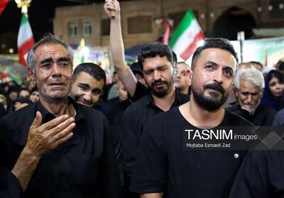  عکس/ صد و چهل و هفتمین شب حماسه حضور با تشییع پیکر شهید مدافع امنیت در ارومیه