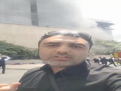  تلاش آتش‌نشان‌ها برای نجات ۳ محبوسِ هتل پارسیان استقلال