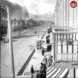  منظرۀ «خیابان فردوسی» از بالکن هتل پالاس؛ دهۀ 1320