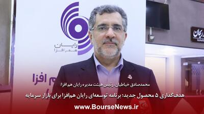  هدف‌گذاری ۵ محصول جدید؛ برنامه توسعه‌رایان هم‌افزا برای بازار سرمایه