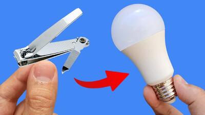  تعمیر سریع لامپ LED سوخته با فویل آلومینیومی