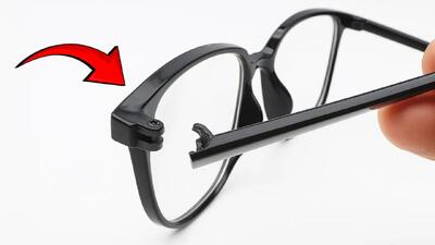  تعمیر دسته شکسته عینک با روشی ساده و کم هزینه