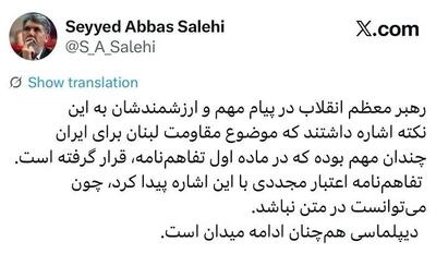 وزیر ارشاد: مقاومت لبنان برای ایران همچنان مهم است