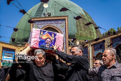  تشییع پیکر شهید حامد دایی‌زاده در ارومیه