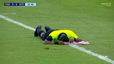ببینید | حملهٔ زنبورها یک مسابقهٔ فوتبال را متوقف کرد!