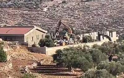  فیلم/ تخریب خانه‌های فلسطینیان در غرب رام‌الله
