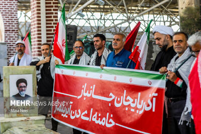 کاروان جانفدایان آذربایجان راهی خلیج فارس شد