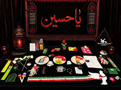  ۱۸۰۰ دست‌سازه حسینی کودکان گیلانی راهی مسیر اربعین شد
