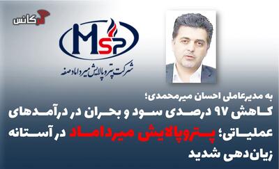  کاهش ۹۷ درصدی سود و بحران در درآمدهای عملیاتی؛ پتروپالایش میرداماد در آستانه زیان‌دهی شدید