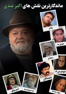 نوراینفو | ماندگارترین نقش های اکبر عبدی