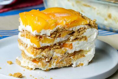  طرز تهیه دسر لایه‌ای انبه خوشمزه و سه سوته