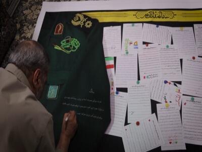  فیلم/ پاسخ سید مجید موسوی به نقاشی‌ها و نامه‌های کودکان کرج