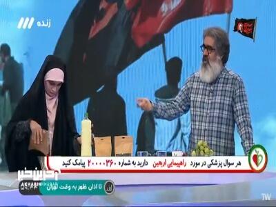  کل کل بر سر رعایت بهداشت روی آنتن زنده!