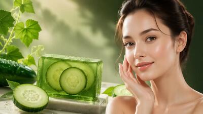 هر آنچه باید درباره خواص صابون خیار برای زیبایی و جوانسازی پوست بدانید
